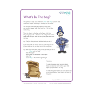 Parents purple up to 5. What's in the bag?