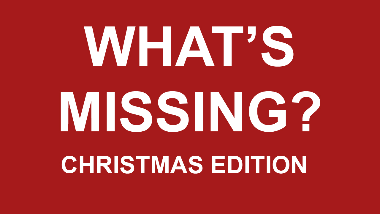 What's Missing? Christmas Edition Video